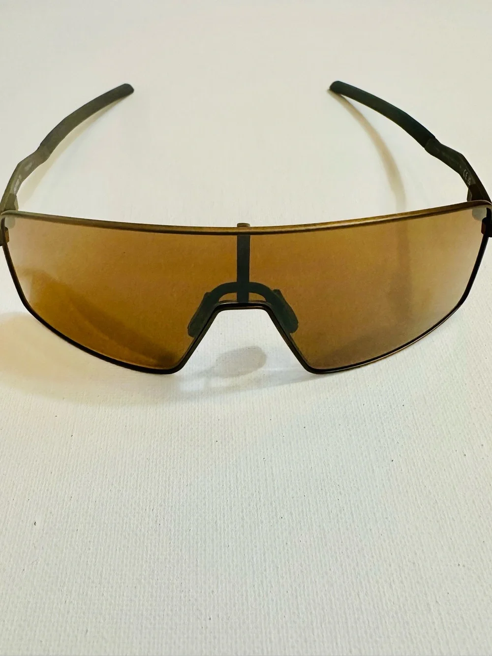 Oakley Sutro Ti Titanium Shield Sunglasses Bronze Lens w/ Case & Bag